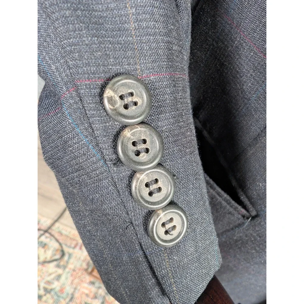 Polo University Club Ralph Lauren Blazer Mens 40R Grey Glen Check Sport Coat USA